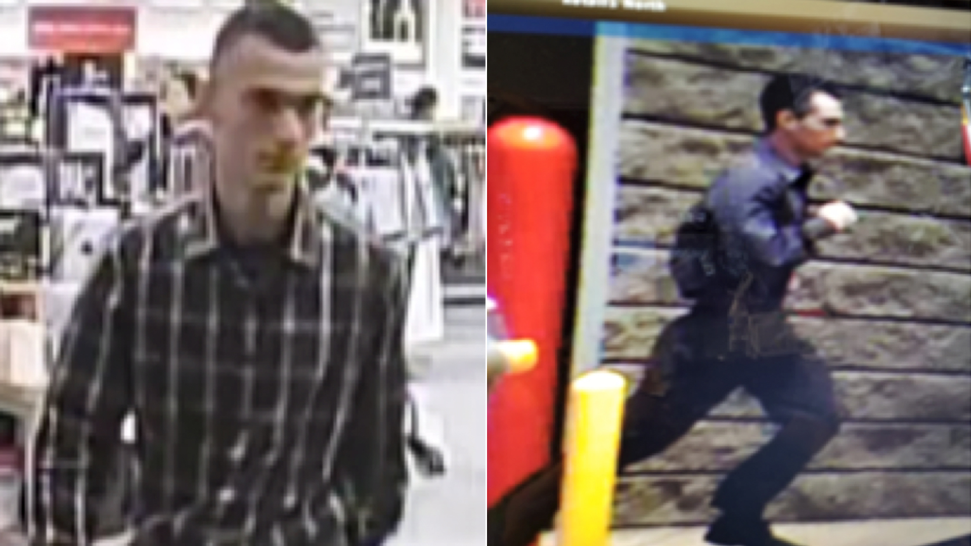 A man believed to have assaulted female shoppers in west San Fernando Valley is shown in still images from video surveillance provided by the Los Angeles Police Department on July 19, 2018.