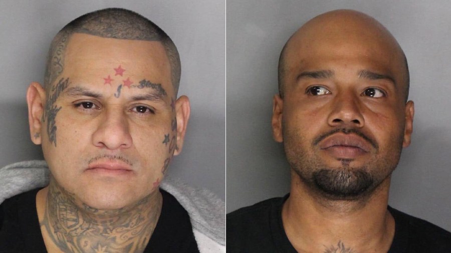 The Sacramento County Sheriff's Department released these booking photos of Anthony Mosqueda, left, and Jose Smith, right.