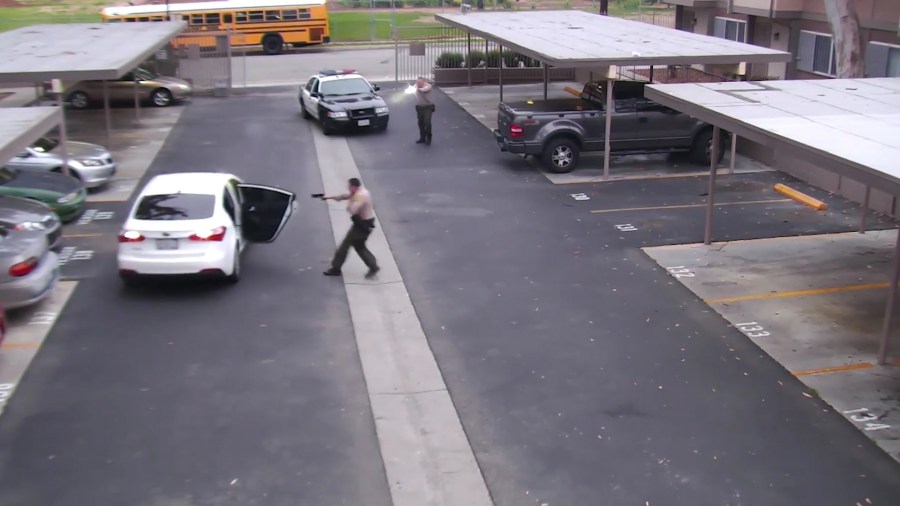 Video released by the L.A. County Sheriff's Department shows deputies fatally shooting Ryan Twyman on June 6, 2019, in Willowbrook.