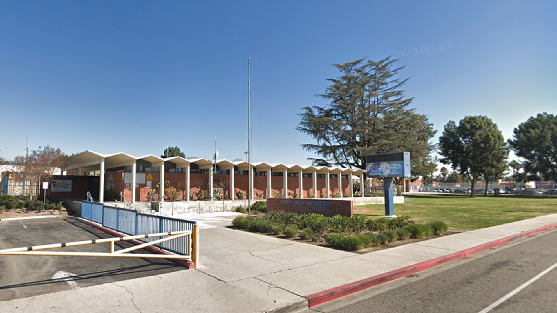 Garey High School on Lexington Avenue in Pomona is seen in a Google Maps Street View image from February 2018.