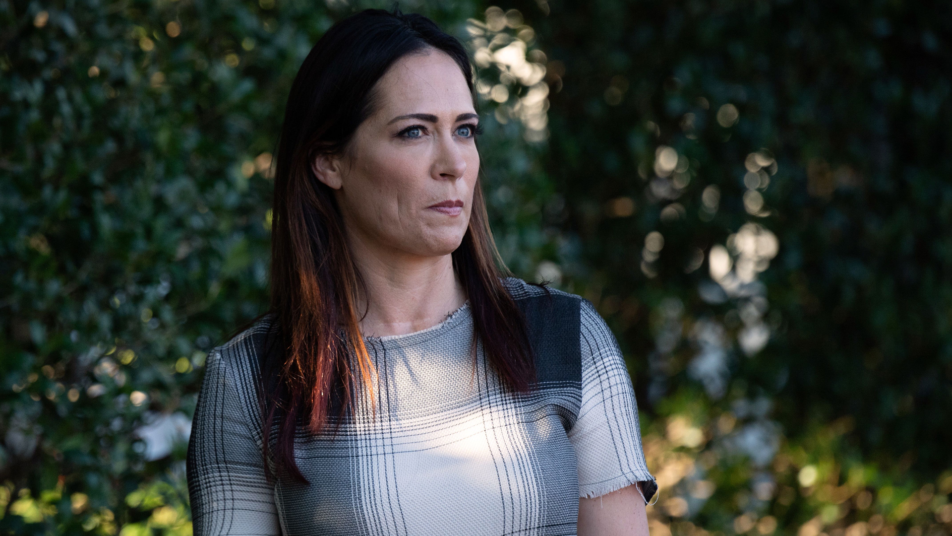 Stephanie Grisham, press secretary for First Lady Melania Trump, attends the Congressional Picnic on the South Lawn of the White House on June 21, 2019. (Credit: SAUL LOEB/AFP/Getty Images)