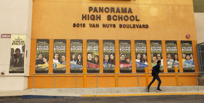 Panorama High School is seen in an undated photo. (Credit: Al Seib / Los Angeles Times)