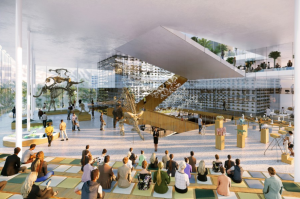 The La Brea Tar Pits released this rendering from Dorte Mandrup on Aug. 26, 2019.