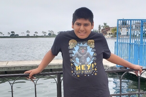 A boy named Manny who died after a golf cart on an Orange high school campus is seen in a photo posted on a GoFundMe page on Sept. 10, 2019.