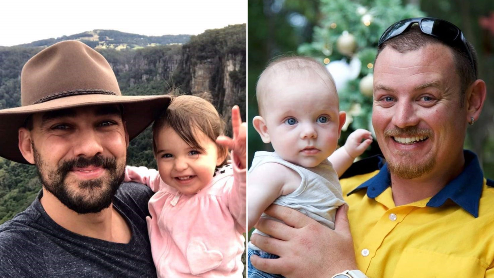 Firefighters Andrew O'Dwyer (left) and Geoffrey Keaton (right) died during firefighting operations as bushfires ravage New South Wales. (Credit: NSW Rural Fire Service via CNN Wire)