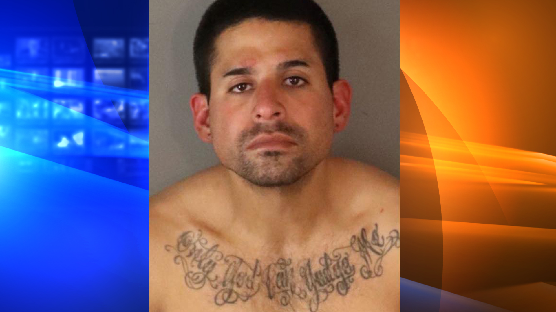 Isaac Villegas appears in a booking photo released by the Riverside Police Department on Dec. 22, 2019.