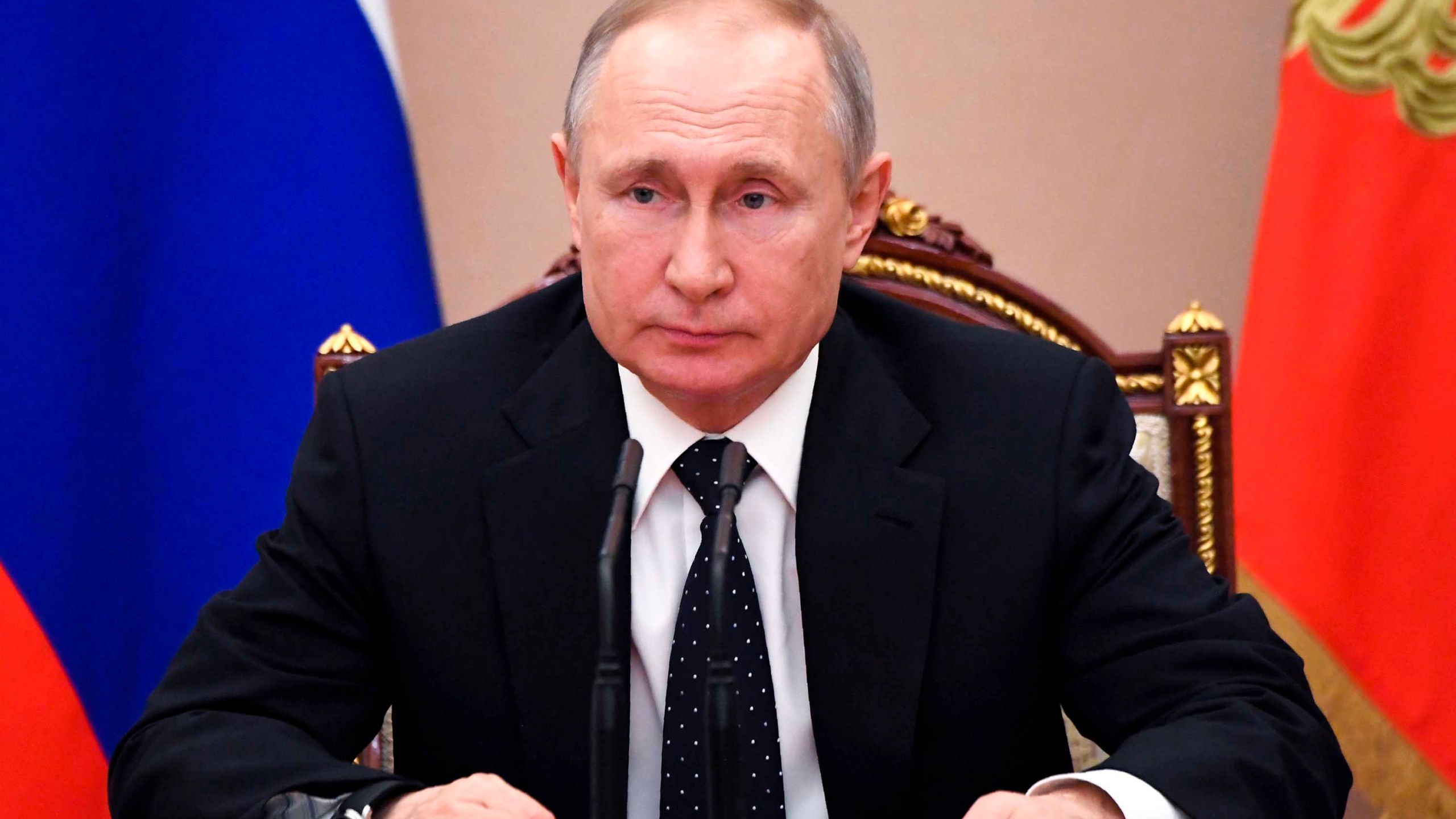 Russian President Vladimir Putin responded to criticism over the number of recorded cases. (Alexei Nikolsky/AP)