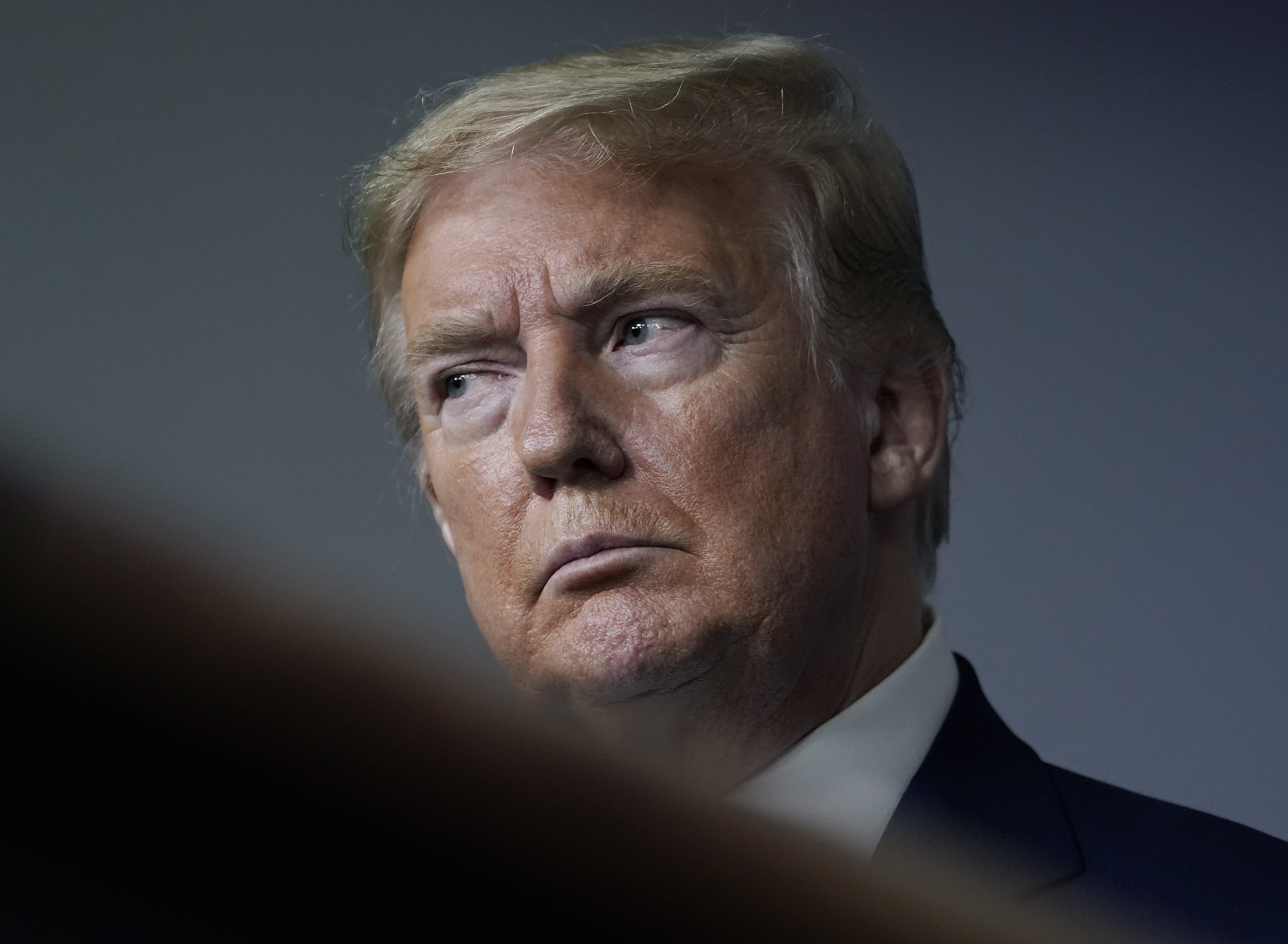 President Donald Trump speaks at the White House's daily coronavirus task force briefing on April 21, 2020. (Credit: Drew Angerer / Getty Images)