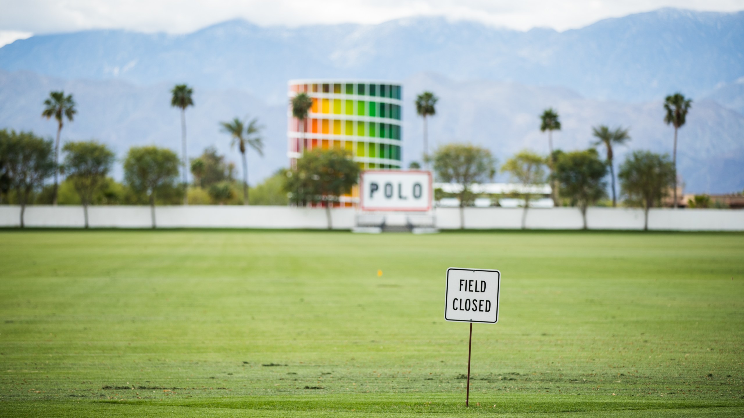 The Empire Polo Club in Indio is seen on April 9, 2020. (Rich Fury / Getty Images)