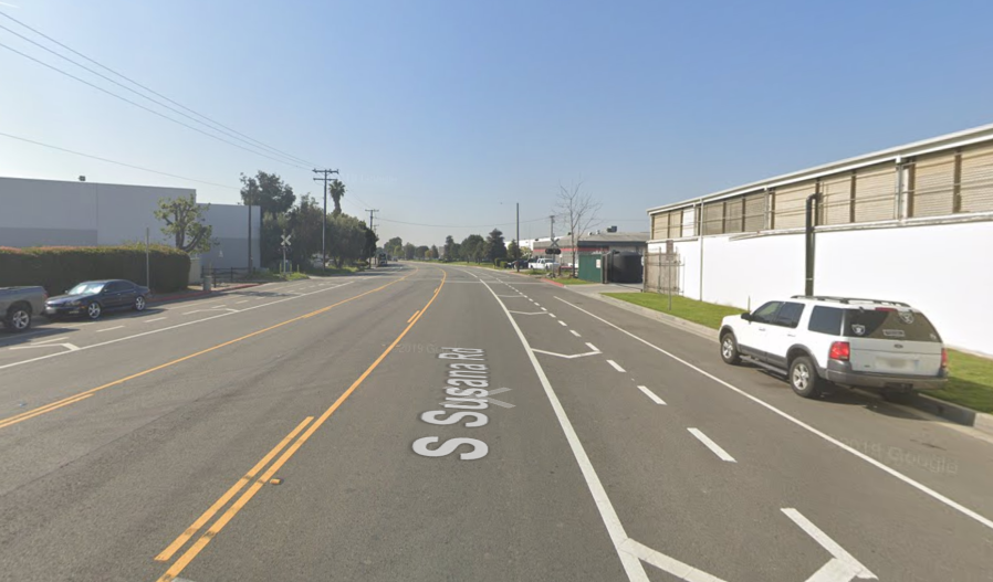 The 19500 block of South Susana Road appears in an image from Google Maps.