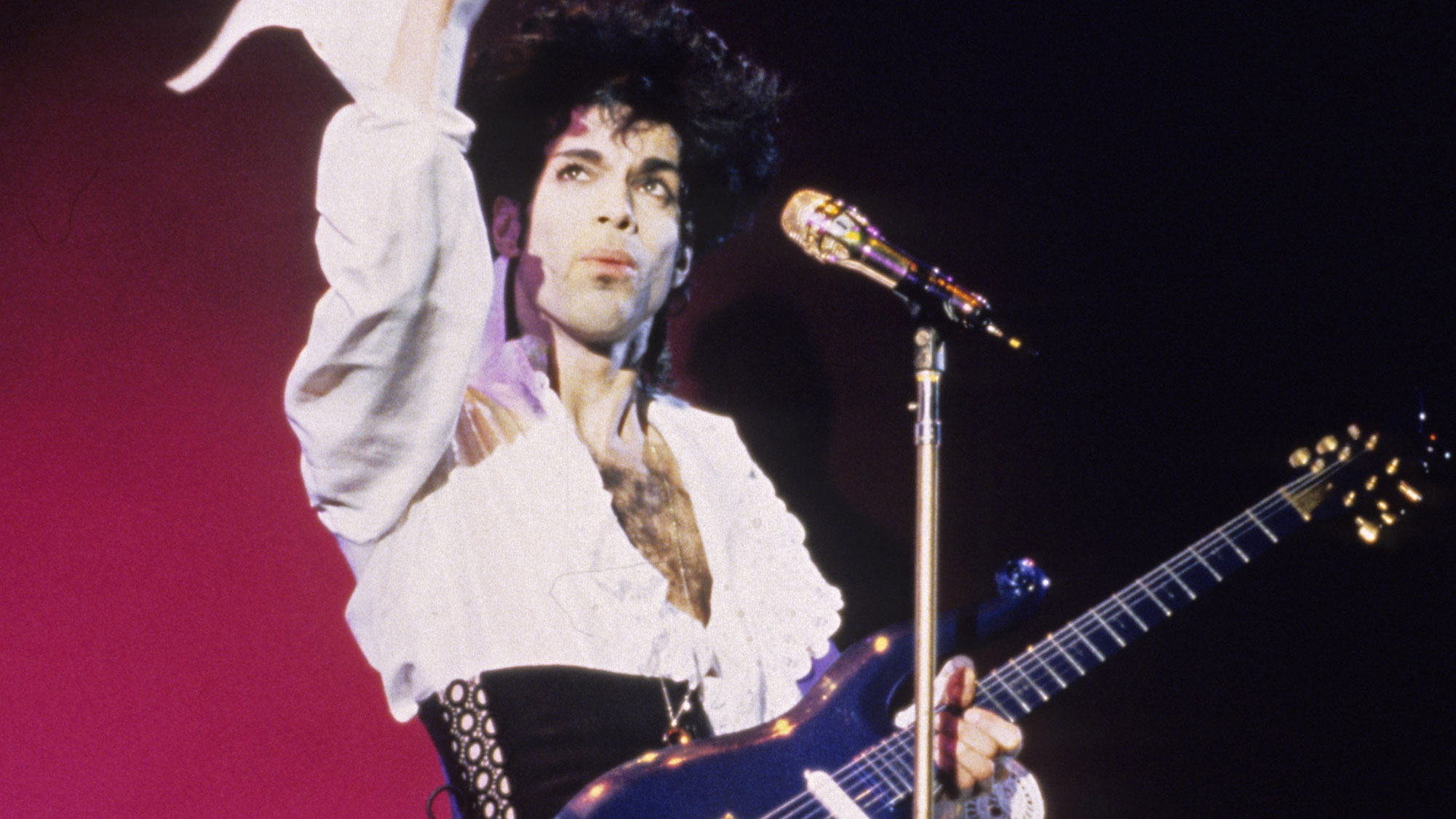 Prince performs in concert, New York, New York with his "Blue Angel" guitar circa 1989. (Photo by Larry Busacca/WireImage via CNN)