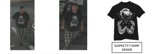 A man involved in an assault is shown in photos released by the Irwindale Police Department on July 27, 2020. 