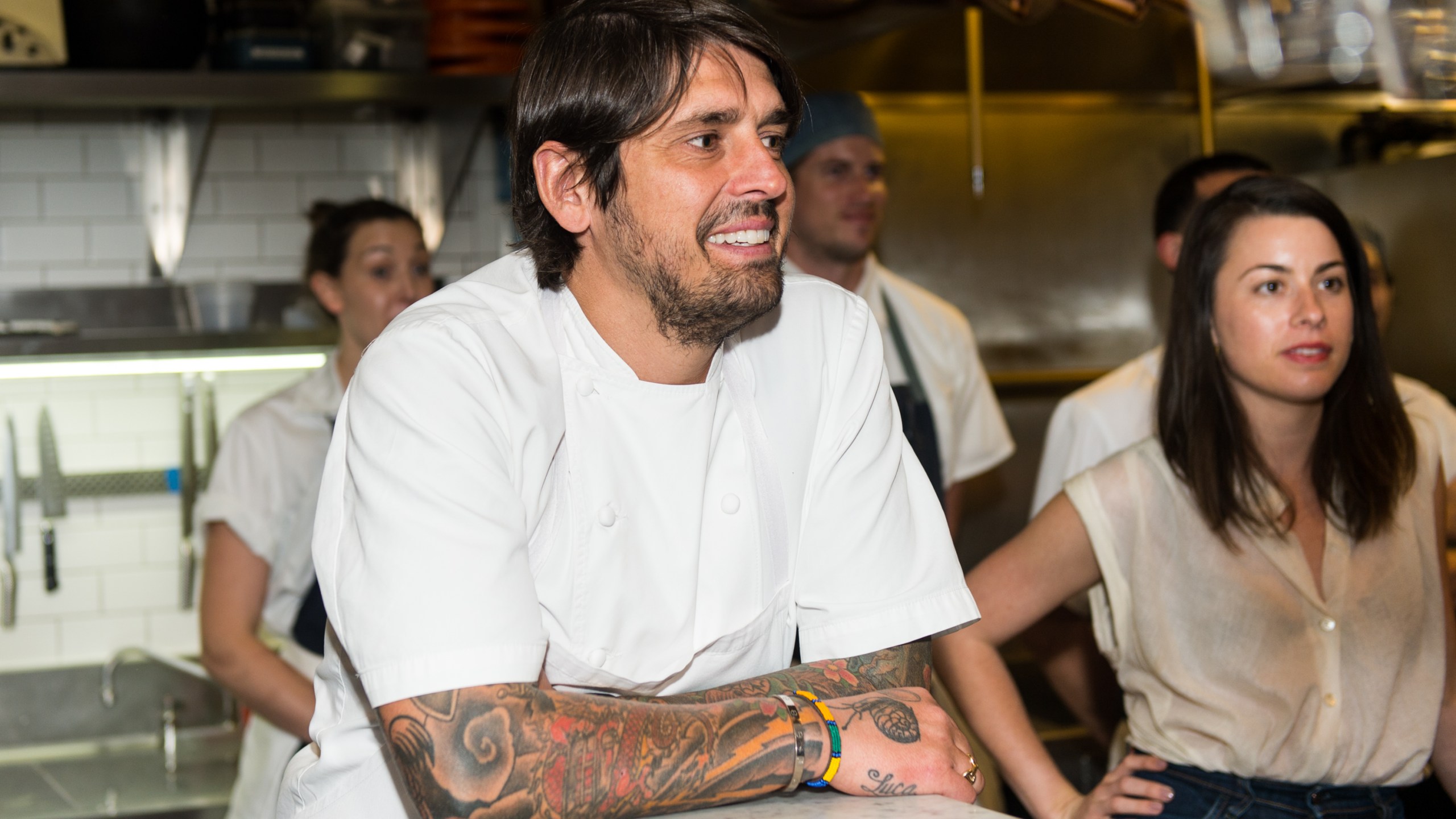 Chef Ludo Lefebvre attends Champagne Armand de Brignac's Noir Dinner at Trois Mec on April 25, 2017 in Los Angeles. (Emma McIntyre/Getty Images for Champagne Armand de Brignac via CNN)