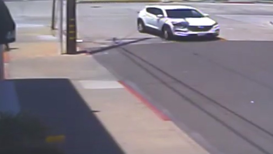 The Santa Ana Police Department released images of the suspect's SUV on Aug. 7, 2020.