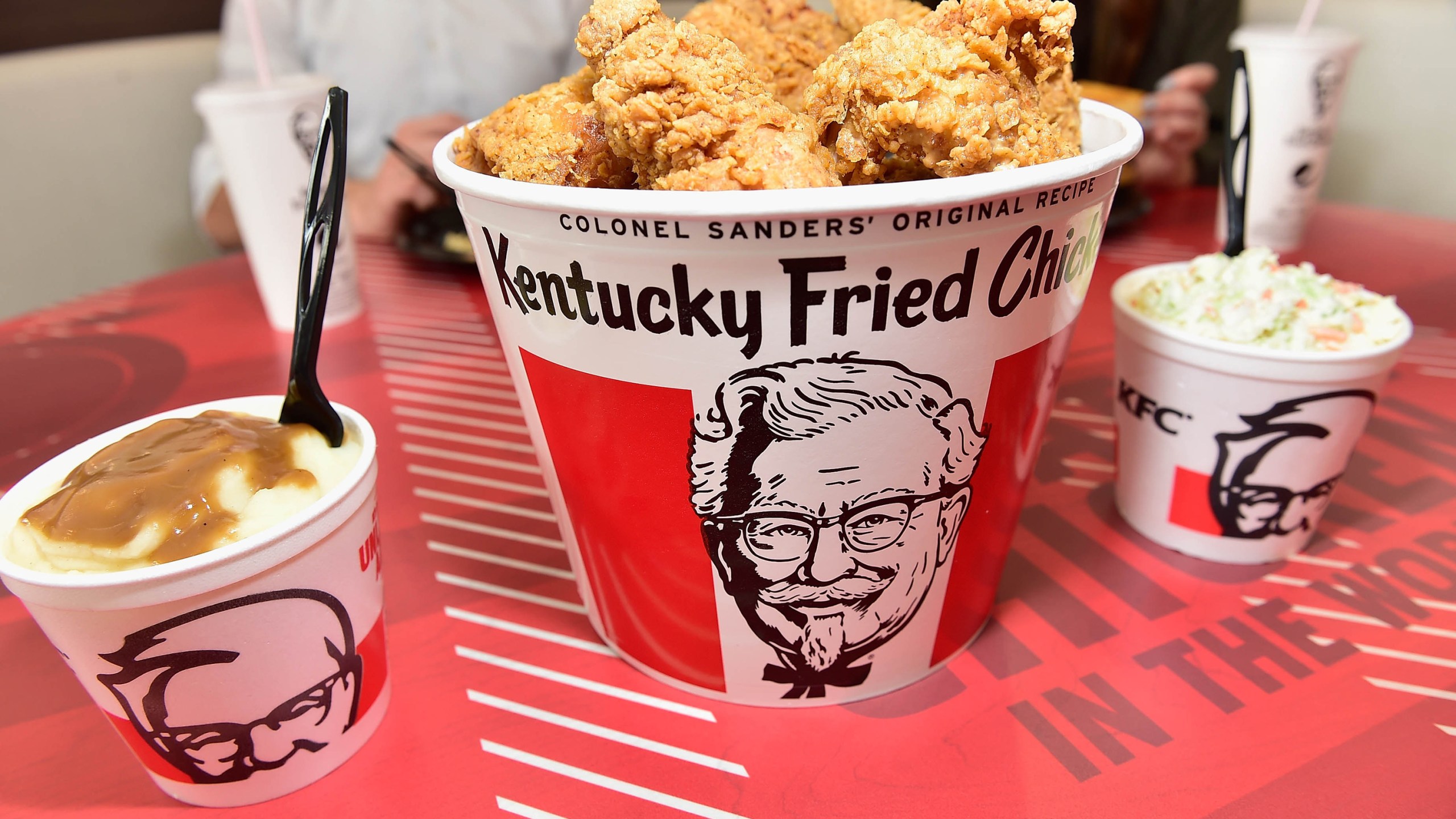 Promotional Atmosphhere at KFC on April 4, 2018 in Orangeburg, South Carolina. (Moses Robinson/Getty Images for KFC)
