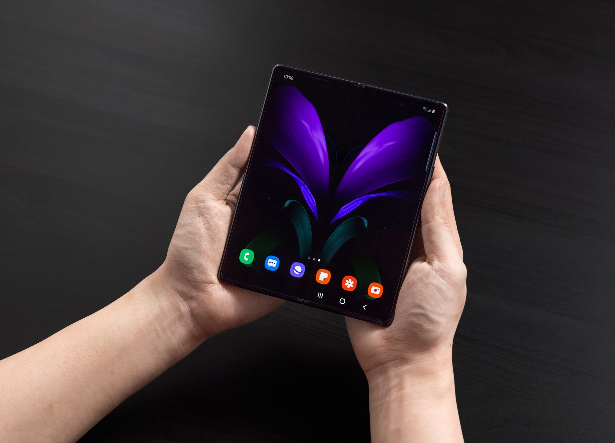 Samsung's Galaxy Z Fold 2 has a 6.2-inch display that folds out into a 7.6-inch tablet-sized screen. (Samsung via CNN Wire)