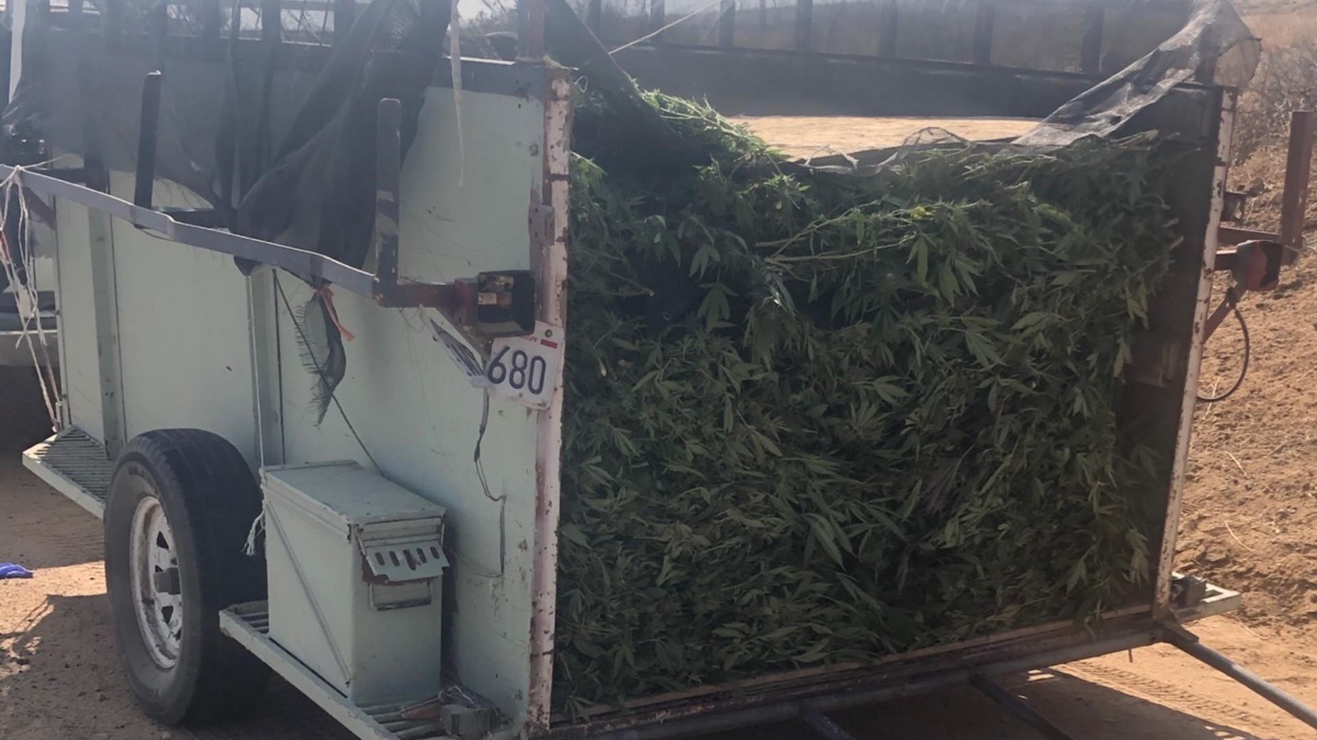 The Los Angeles County Sheriff's Department released this photo of the trailer.