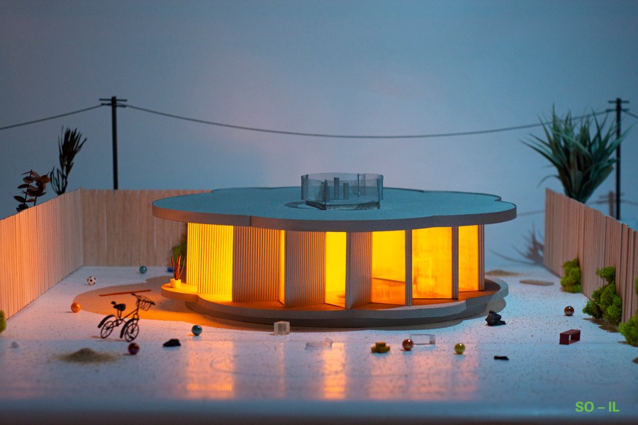 This rendering shows an interior view of "Pebblehouse,” an ADU Standard Plan design by SO - IL. (Courtesy Los Angeles Department of Building and Safety)