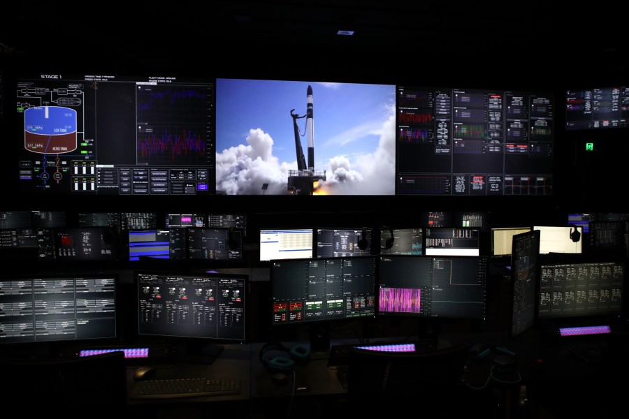 The Rocket Lab Mission Control room during the opening of the new Rocket Lab factory on October 12, 2018 in Auckland, New Zealand. (Phil Walter/Getty Images)
