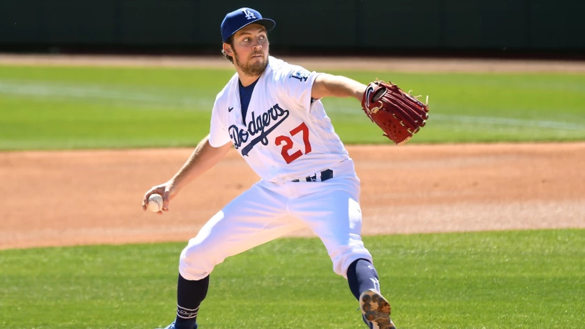 Dodgers pitcher Trevor Bauer’s leave was extended Friday. (Wally Skalij / Los Angeles Times)