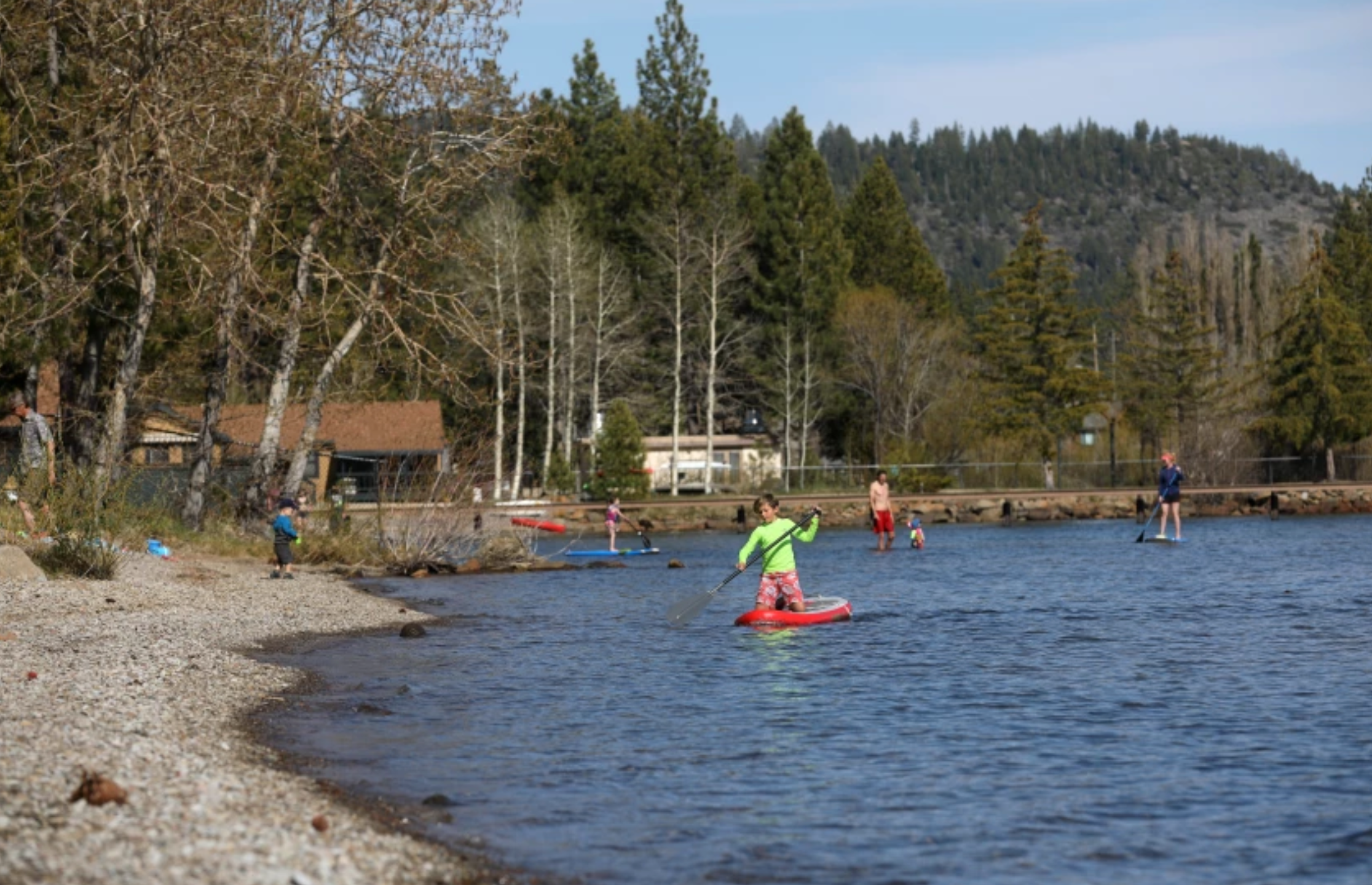 This undated photo shows the north shore of Lake Tahoe in Tahoe Vista.(Gary Coronado / Los Angeles Times)