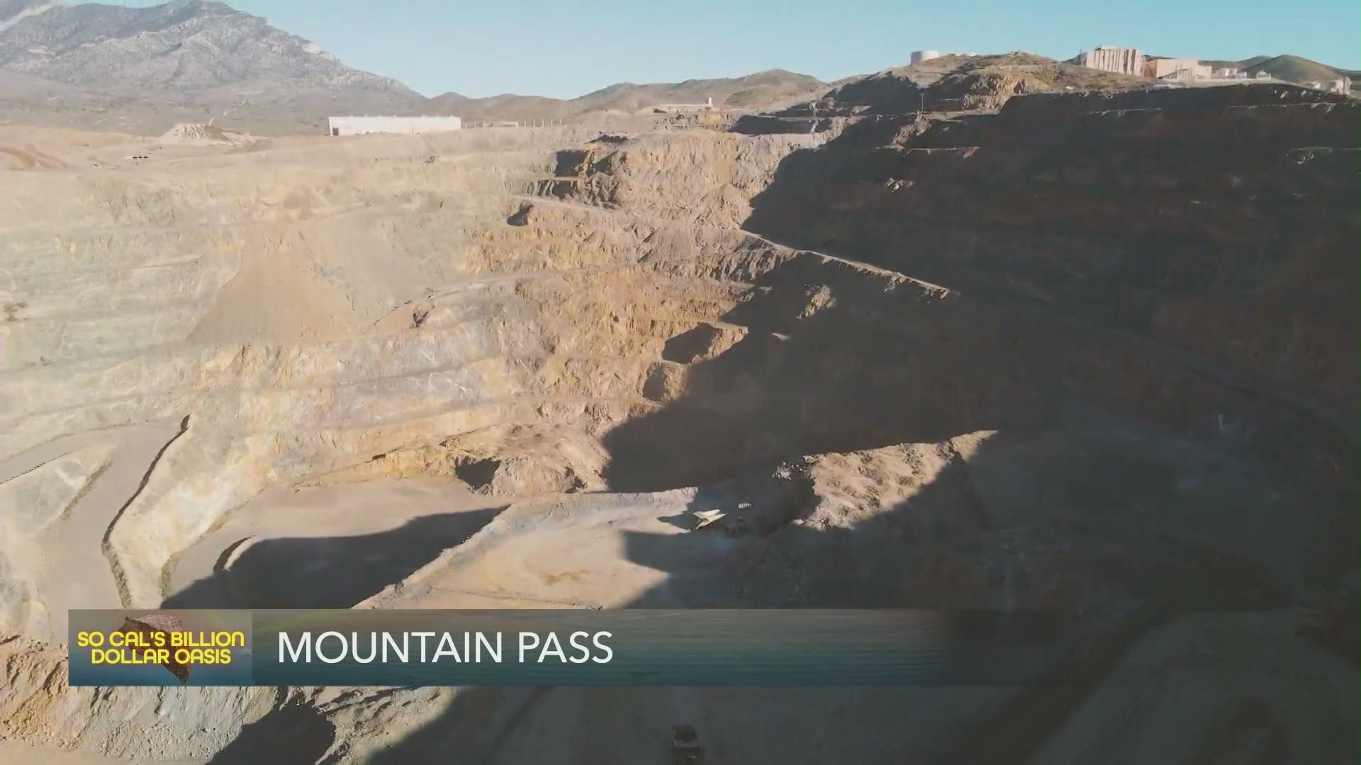 A rare-earth element mine in San Bernardino County, shown in this undated photo, could be key to the U.S.'s continued economic success. (KTLA)