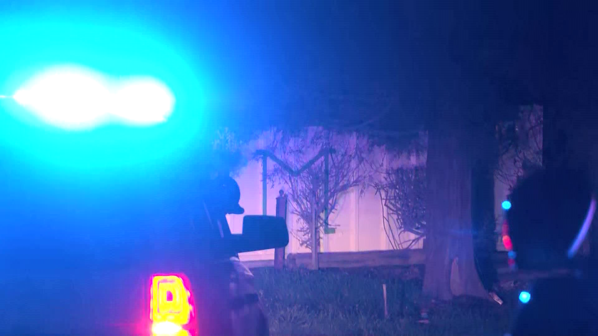 Authorities have taped off the scene near American and Maple. (Credit: KSEE/KGPE)
