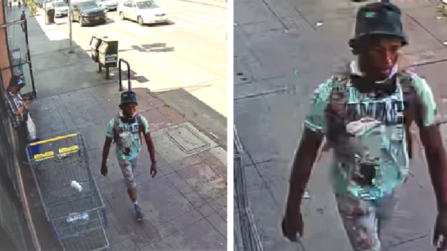LAPD released these images of a suspect in a fatal stabbing that happened on April 8, 2022.