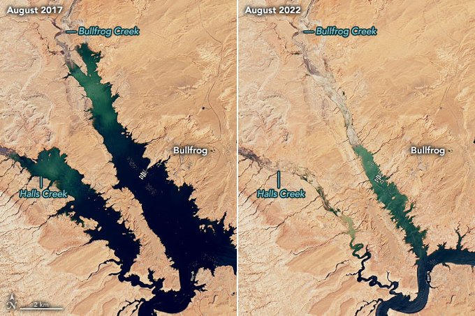 Lake Powell August 2017-August 2022