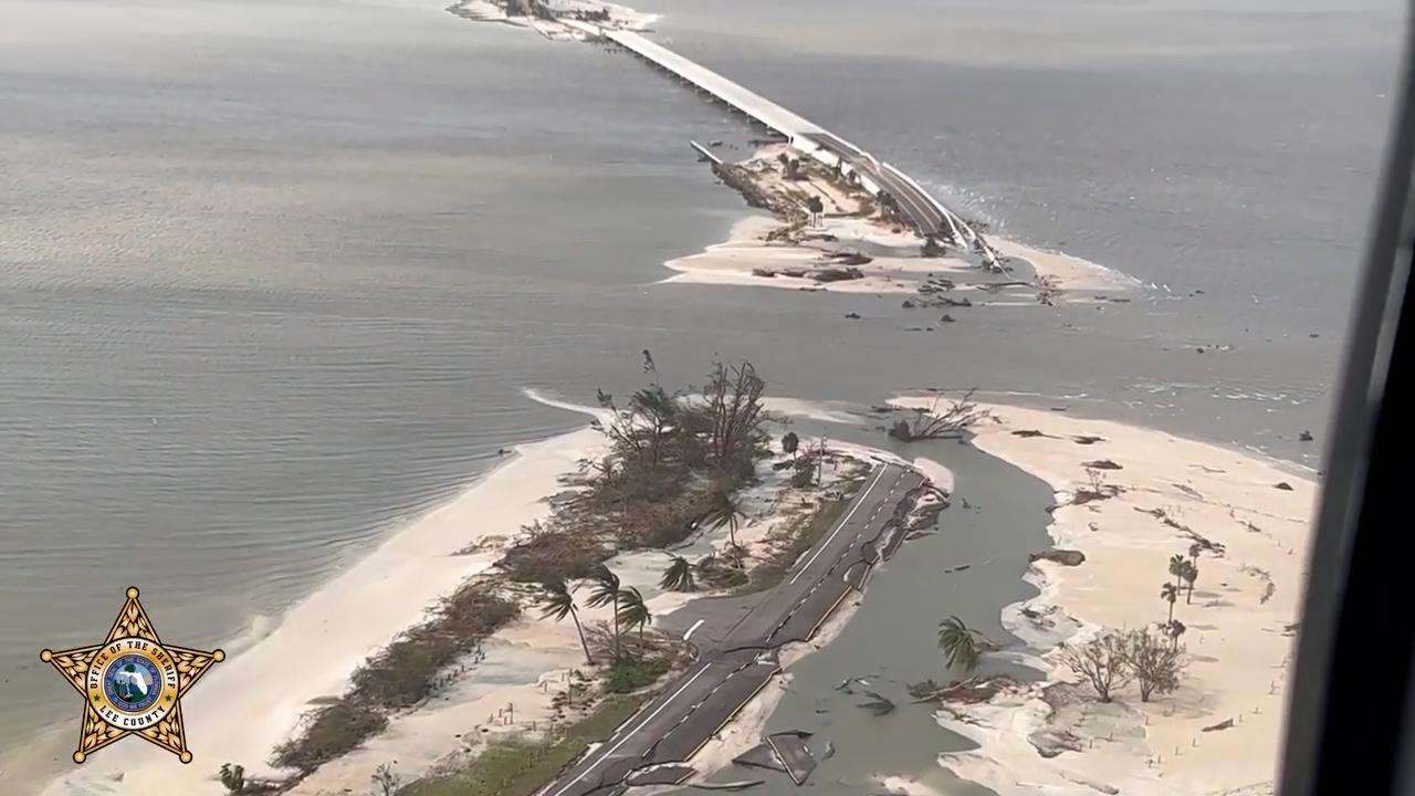 An undated photo provided by the Lee County Sheriff's Office shows the devastation left in the wake of Hurricane Ian.