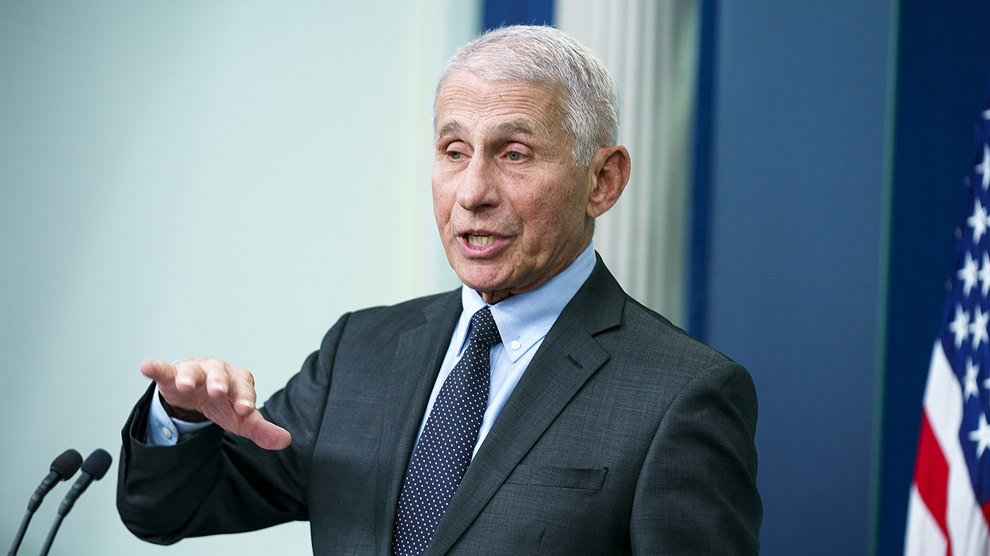 Dr. Anthony Fauci, White House Chief Medical Advisor and Director of the NIAID addresses reporters during the daily briefing at the White House on Nov. 22, 2022. (Greg Nash/The Hill)