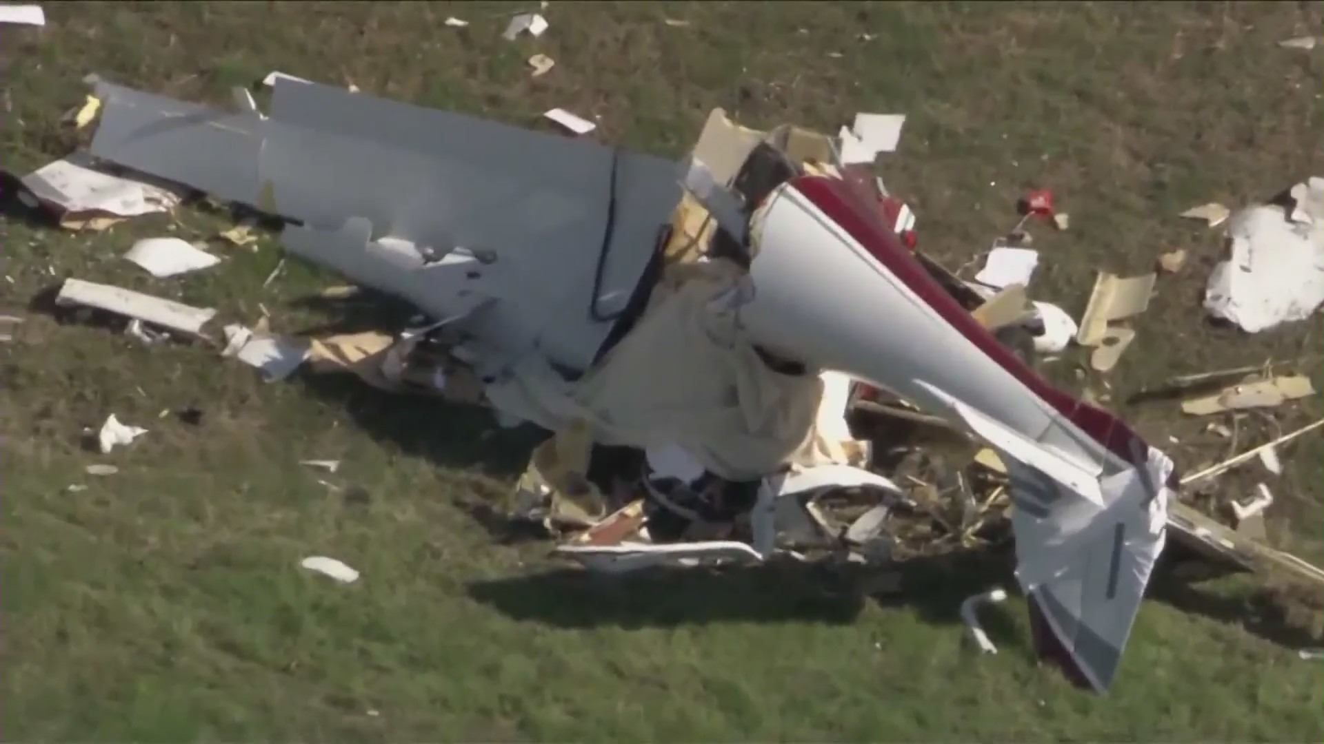 A plane crashed in Torrance on Nov. 30, 2022. (KTLA)