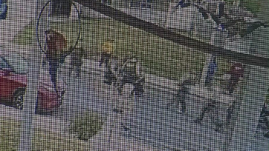 Security video of the moment Isaiah Cordero was found shot and killed in Jurupa Valley on Dec. 29, 2022. (Cindy)