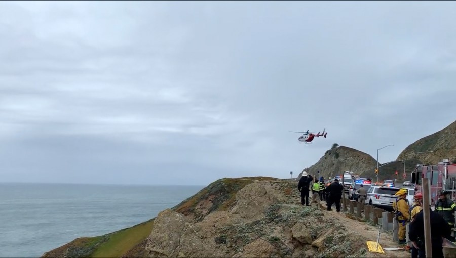 California Car Falls Off Cliff