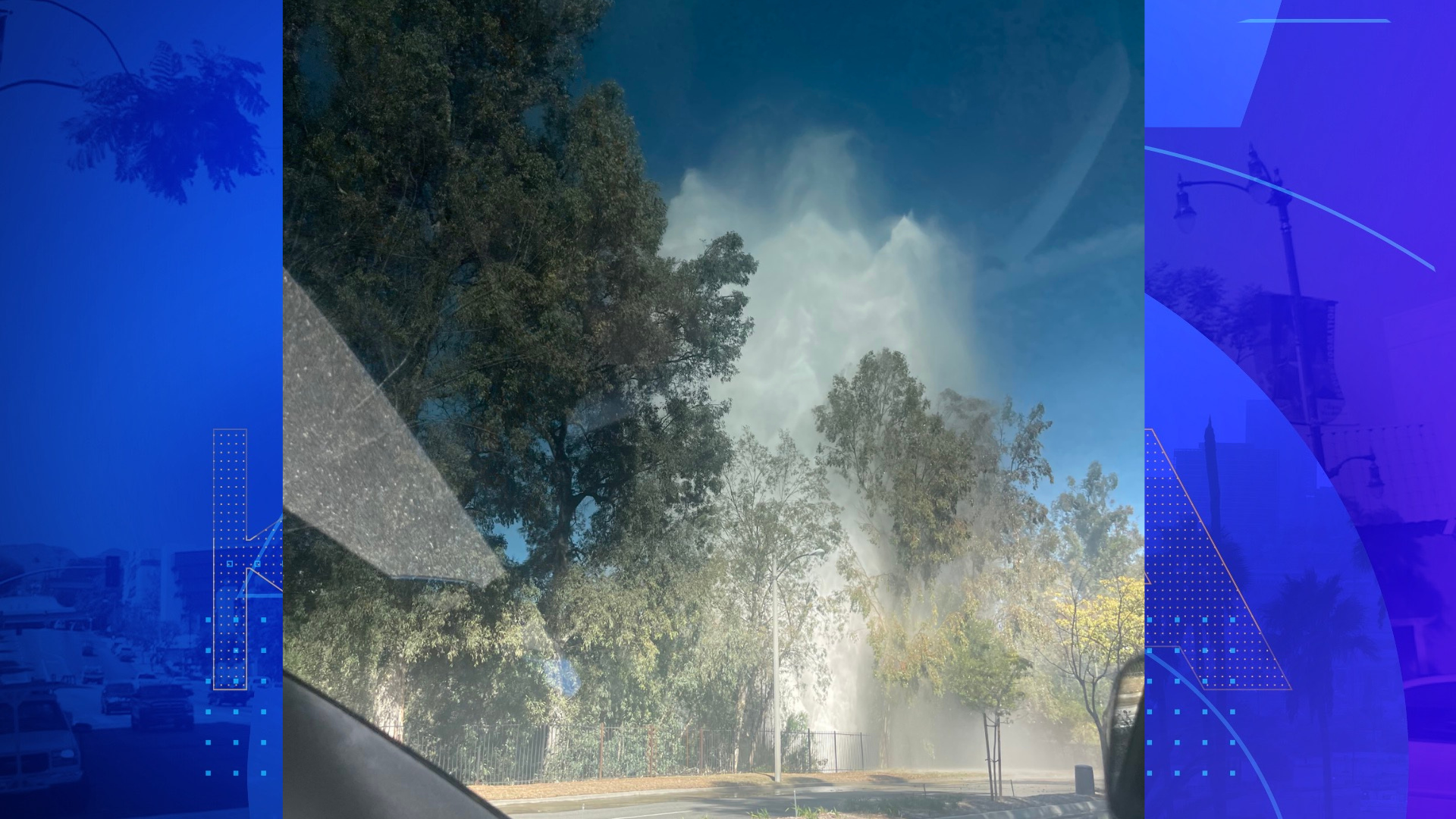 Calabasas water main break on Feb. 4, 2023. (City of Calabasas)