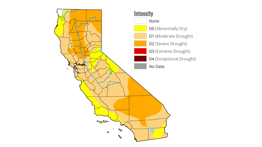 California drought conditions as of Feb. 23, 2023
