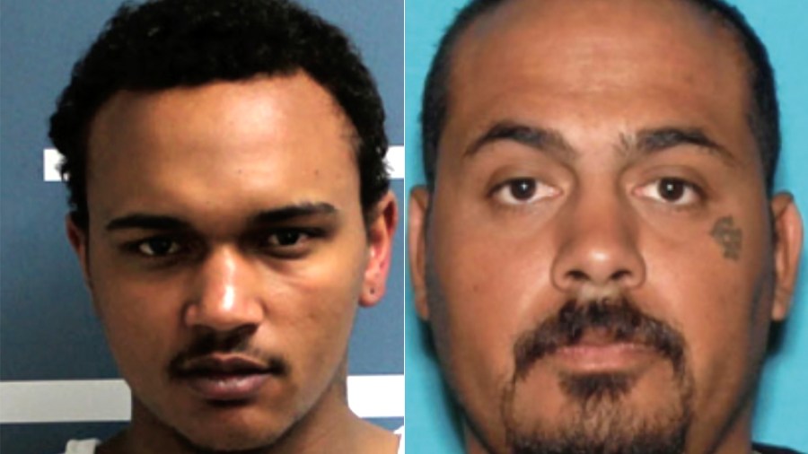Noah David Beard and Angel "Nano" Uriarte are seen in photos provided by the Tulare County Sheriff's Office on Feb. 3, 2023. (via Associated Press)