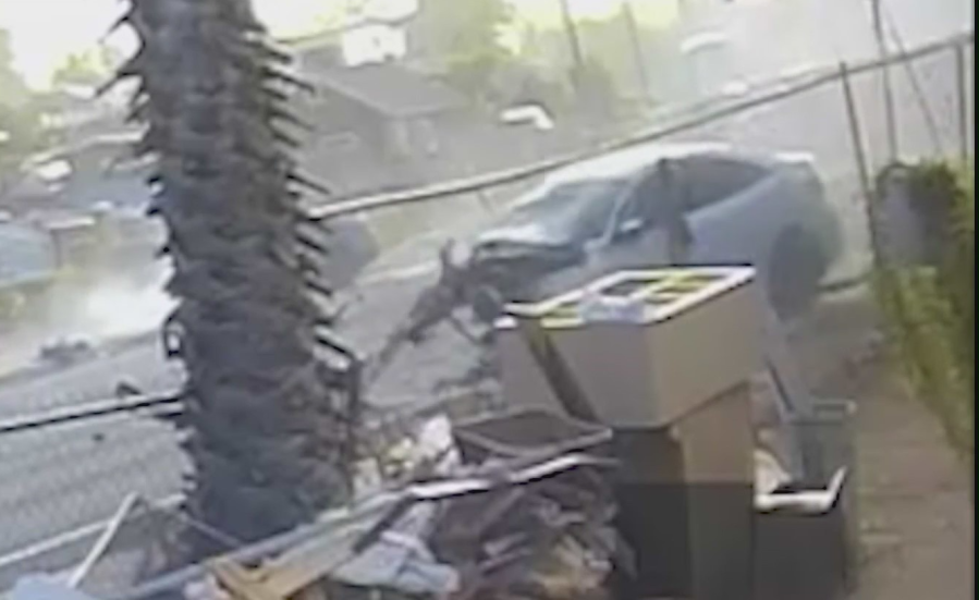 head on crash video