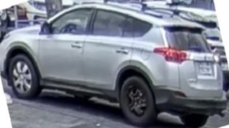 The purse thieves fled the Trader Joe's in a silver 2015 Toyota RAV4, as shown on May 24, 2023. (LASD)