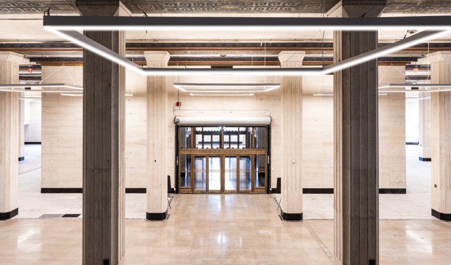 Photo provided by UCLA shows the interior of the historic Trust Building in downtown Los Angeles, which was purchased by the school in June 2023. (UCLA_