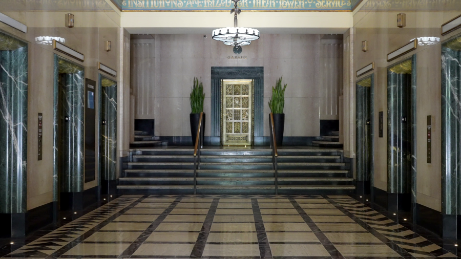 Photo provided by UCLA shows the interior of the historic Trust Building in downtown Los Angeles, which was purchased by the school in June 2023. (UCLA_