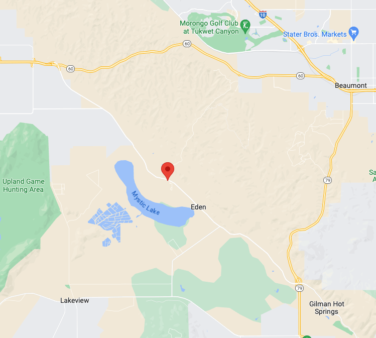Firefighters are responding to a wildfire that erupted in Moreno Valley on July 14, 2023. (KTLA)
