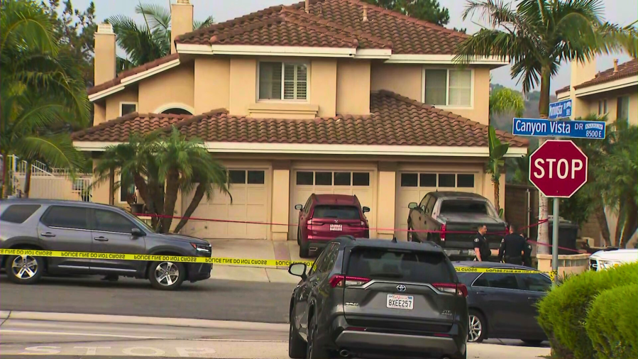 Police investigate a fatal shooting that occurred in Anaheim Hills.