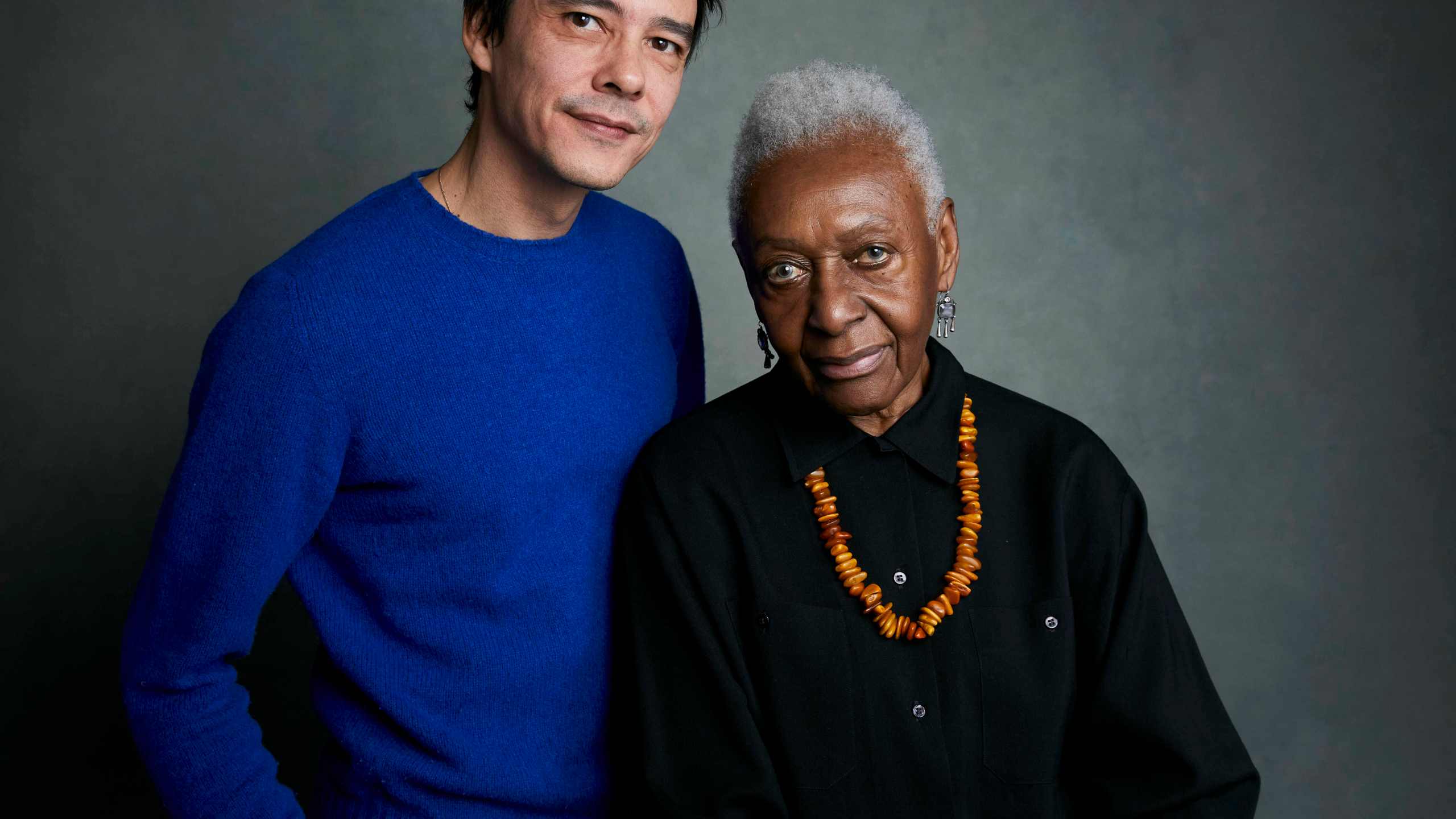 FILE - Directors Frederic Tcheng, left, and Bethann Hardison pose for a portrait to promote the film "Invisible Beauty" at the Latinx House during the Sundance Film Festival on Sunday, Jan. 22, 2023, in Park City, Utah. (Photo by Taylor Jewell/Invision/AP, File)