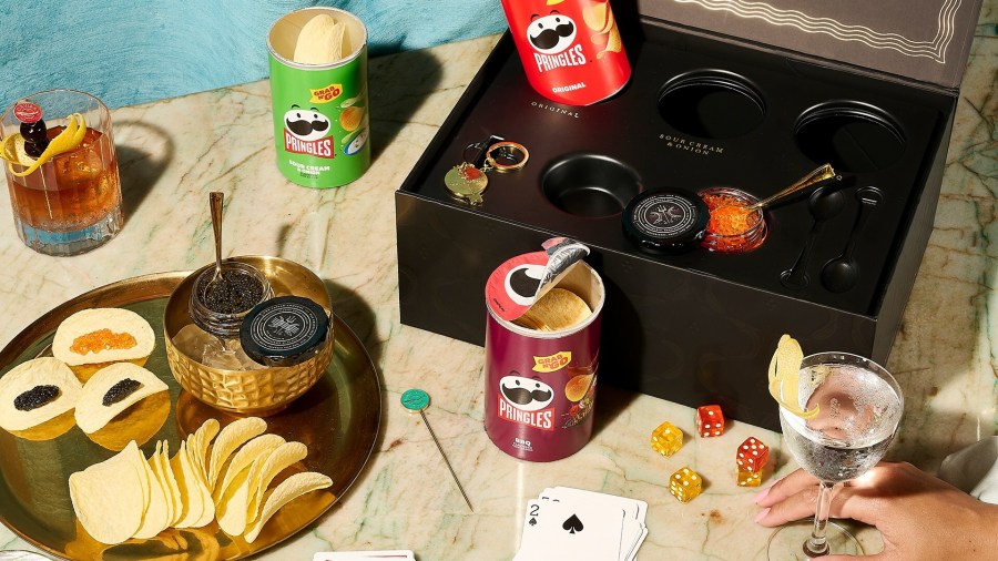 Pringles and caviar 
