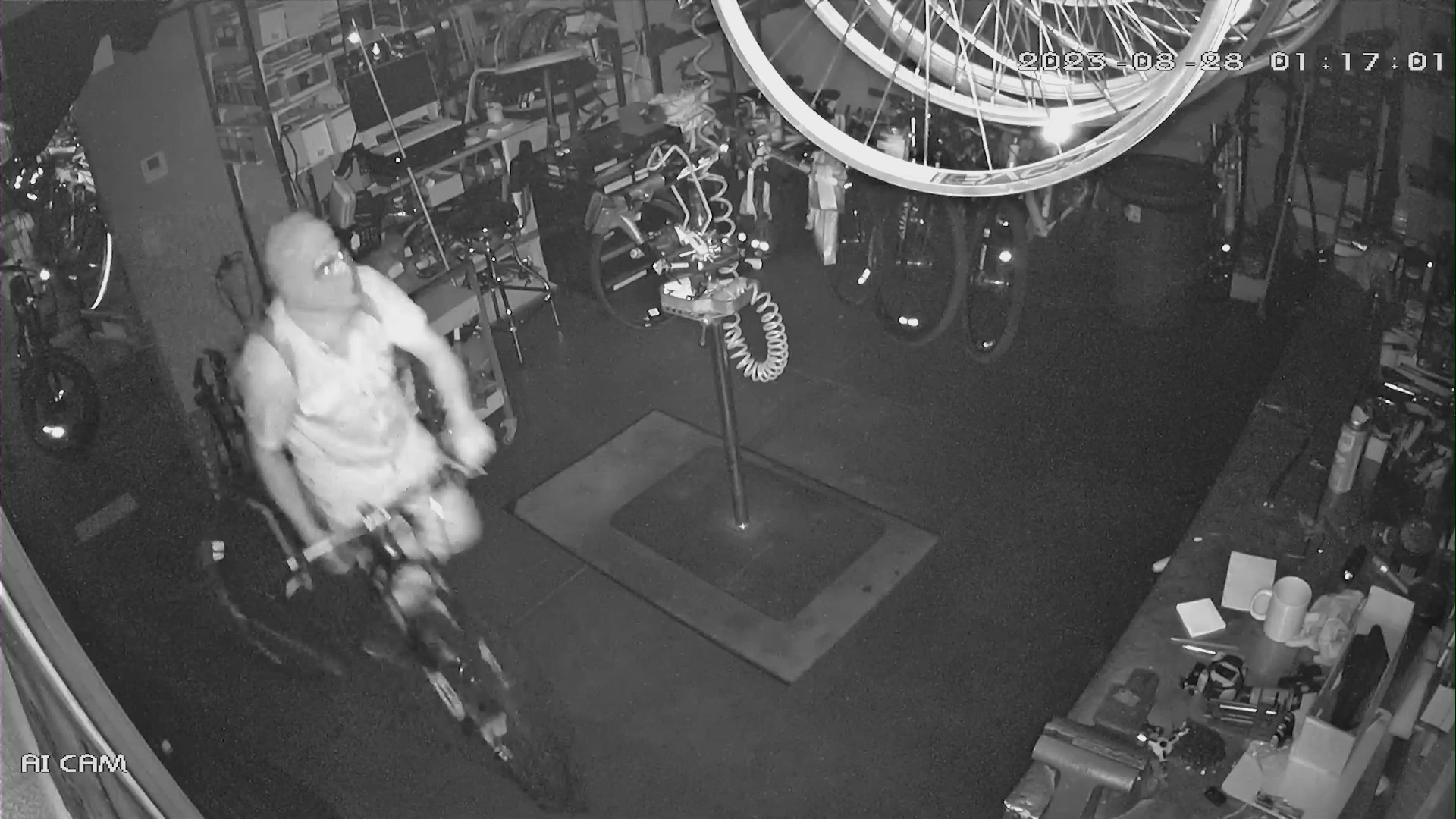 Security video captures thieves escaping with $40,000 worth of high-end bikes and accessories from Irwindale Cycles on Aug. 28, 2023. (Irwindale Cycles)
