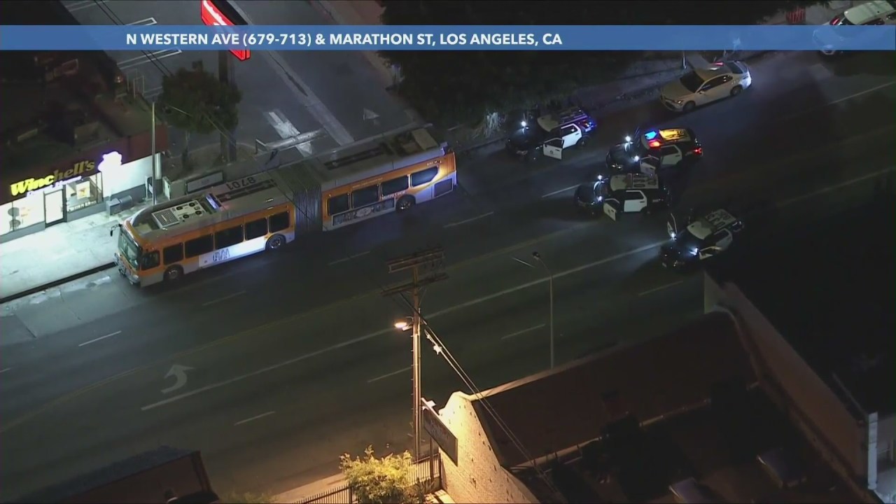 Police investigating reports of armed man on Metro bus in Hollywood