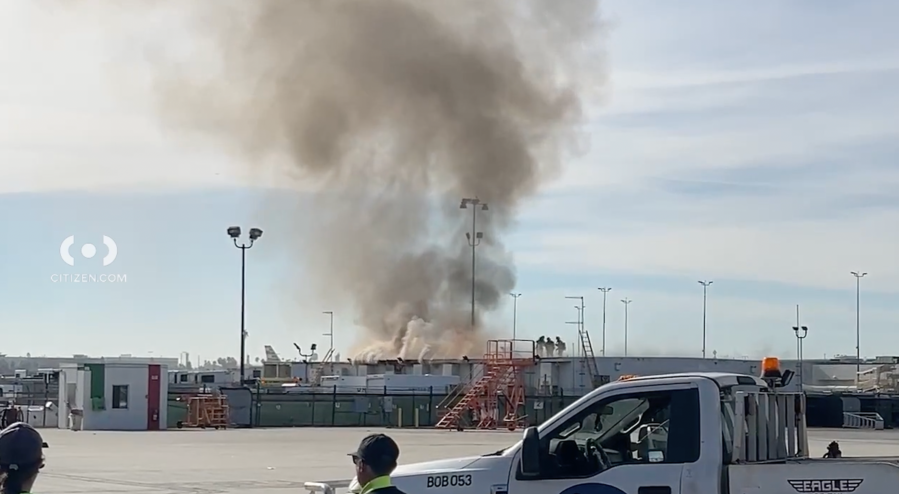Terminal at LAX goes up in flames; cause of fire under investigation
