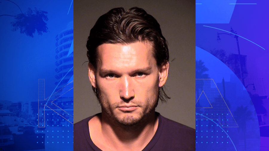 Miles Matthew Berry, 34, in a booking photo from the Ventura County District Attorney’s Office.