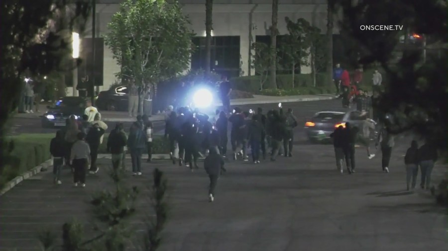 Police break up street takeover involving at least 100 cars in L.A. County